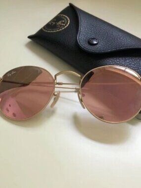 Ray-Ban 3447 Round Metal Mirror Sunglasses 50MM